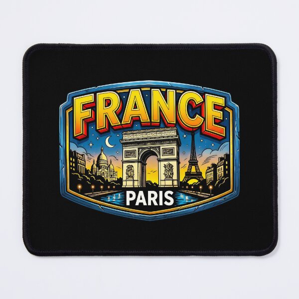 Item preview, Paris France Vintage Travel Emblem Retro Art designed and sold by sky11PP.