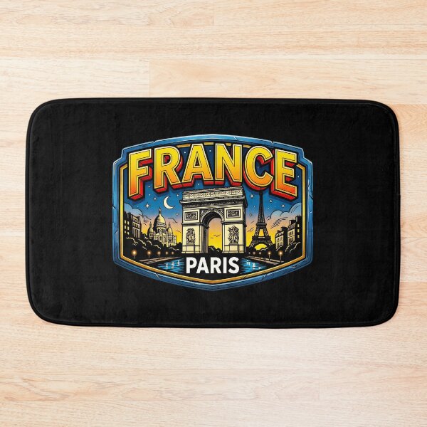 Item preview, Paris France Vintage Travel Emblem Retro Art designed and sold by sky11PP.