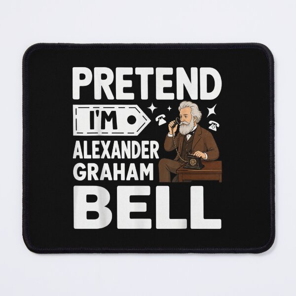 Item preview, Vintage Pretend I Am Alexander Graham Bell Inventor Telephone History Science Art designed and sold by StanaLuis.