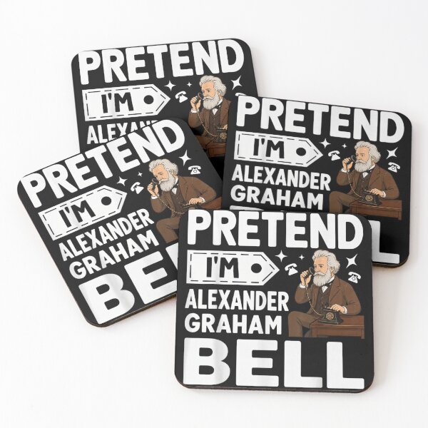 Item preview, Vintage Pretend I Am Alexander Graham Bell Inventor Telephone History Science Art designed and sold by StanaLuis.