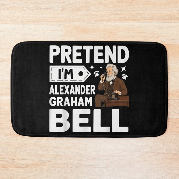 Item preview, Vintage Pretend I Am Alexander Graham Bell Inventor Telephone History Science Art designed and sold by StanaLuis.