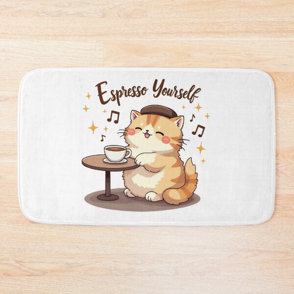 Item preview, Espresso Yourself — Cute Chonky Cat Beret Cafe Funny Coffee Lover Kawaii Gift designed and sold by Amp6599.