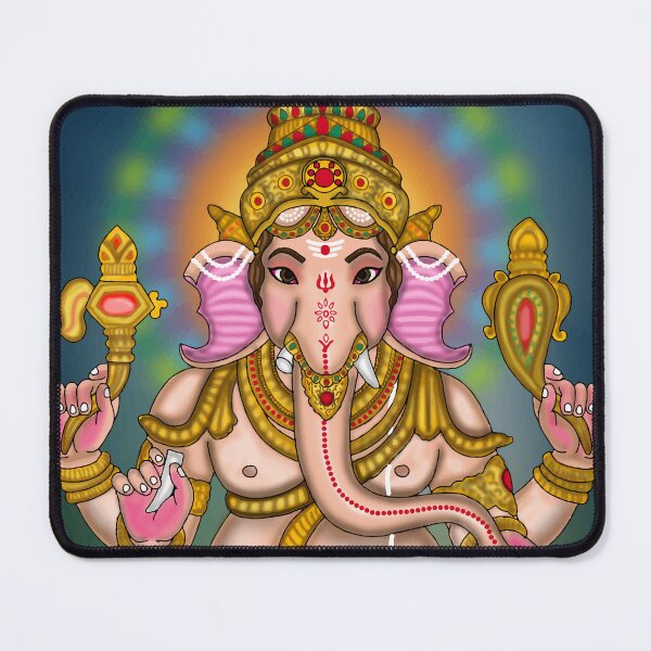 Item preview, Ganesha Divine Artwork – Hindu Elephant God Spiritual Illustration designed and sold by Harshit_Digital_Arts.