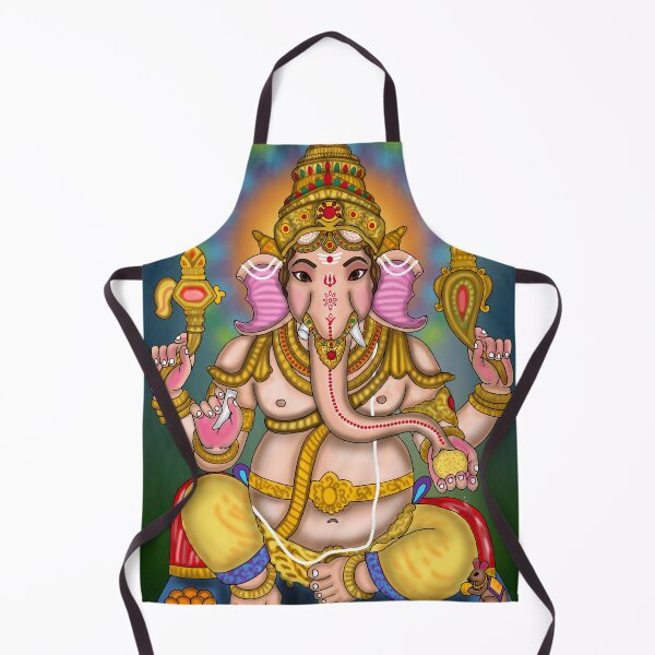 Item preview, Ganesha Divine Artwork – Hindu Elephant God Spiritual Illustration designed and sold by Harshit_Digital_Arts.