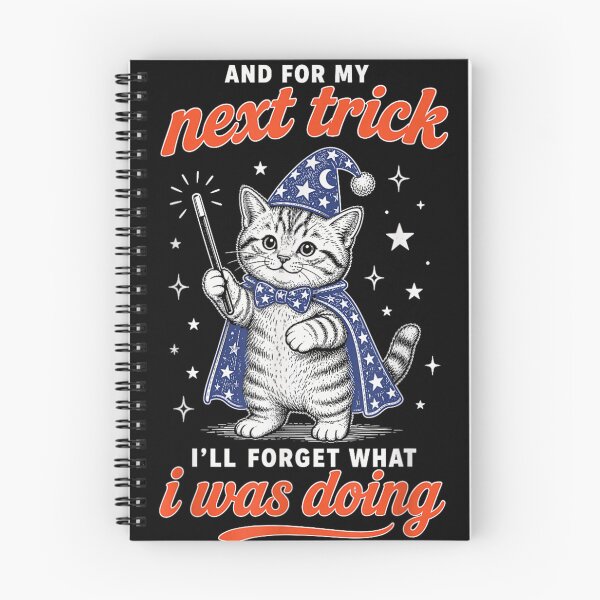 Item preview, Cute Wizard Cat I Will Forget What I Was Doing Magic designed and sold by StanaLuis.