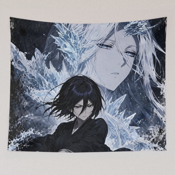 Item preview, Rukia Kuchiki Ice Bankai Anime Aesthetic – Dark Fantasy Samurai Art | Bleach Fan Art designed and sold by Dyan4.