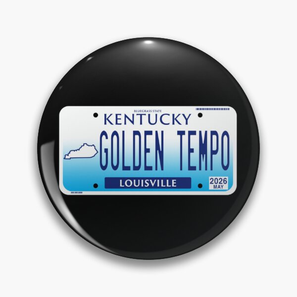 Item preview, Kentucky Golden Tempo Louisville Bluegrass State Pride Vintage Style License Plate designed and sold by StanaLuis.