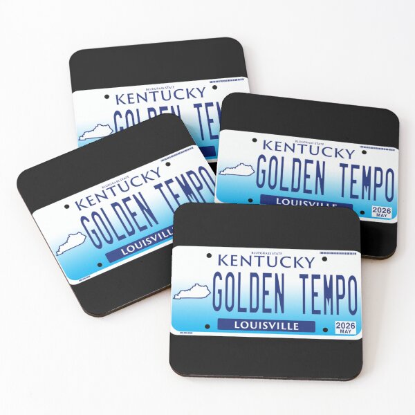 Item preview, Kentucky Golden Tempo Louisville Bluegrass State Pride Vintage Style License Plate designed and sold by StanaLuis.