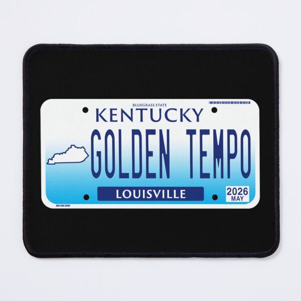 Item preview, Kentucky Golden Tempo Louisville Bluegrass State Pride Vintage Style License Plate designed and sold by StanaLuis.