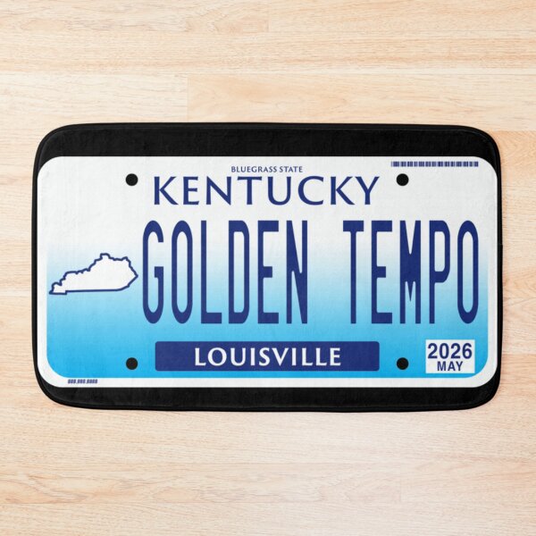 Item preview, Kentucky Golden Tempo Louisville Bluegrass State Pride Vintage Style License Plate designed and sold by StanaLuis.