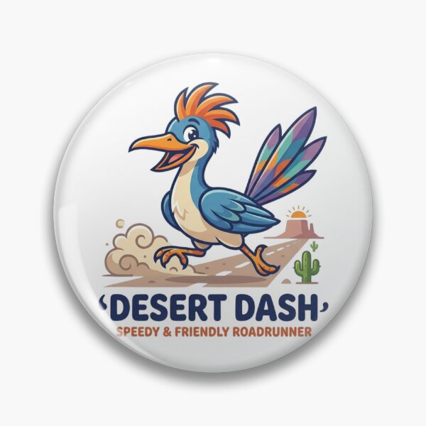 Item preview, Speedy Desert Dash Roadrunner - Cute Cartoon Wildlife Art designed and sold by Wear Sculpt.