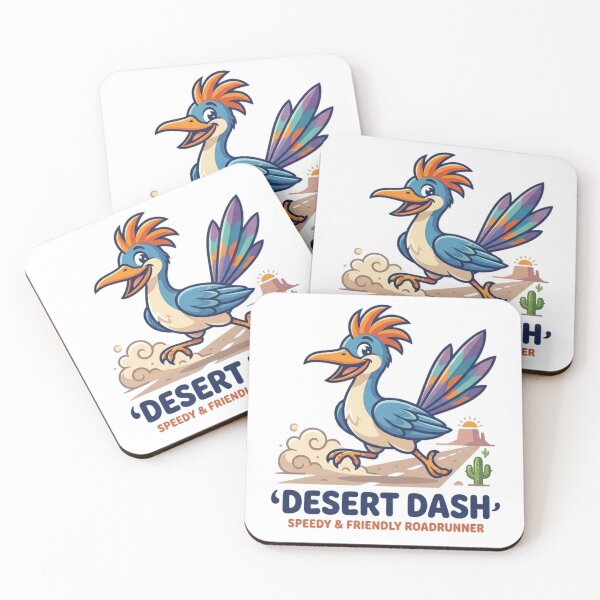 Item preview, Speedy Desert Dash Roadrunner - Cute Cartoon Wildlife Art designed and sold by Wear Sculpt.