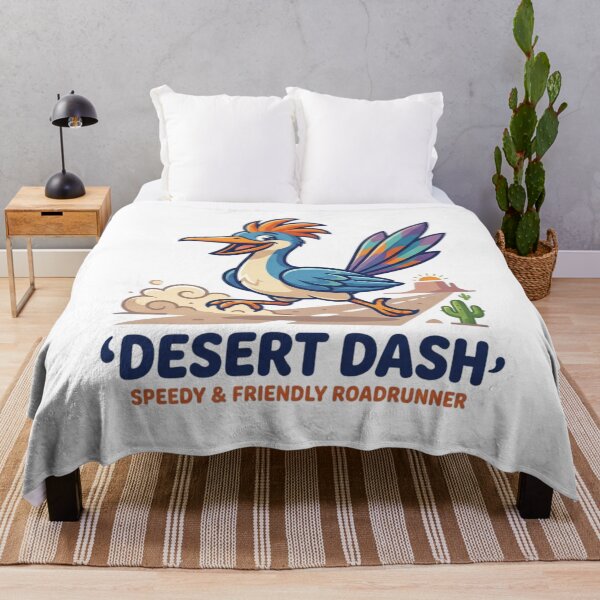Item preview, Speedy Desert Dash Roadrunner - Cute Cartoon Wildlife Art designed and sold by Wear Sculpt.