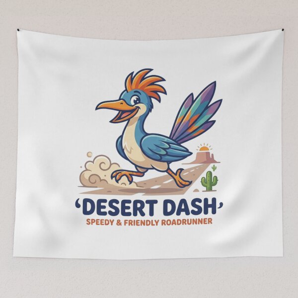 Item preview, Speedy Desert Dash Roadrunner - Cute Cartoon Wildlife Art designed and sold by Wear Sculpt.
