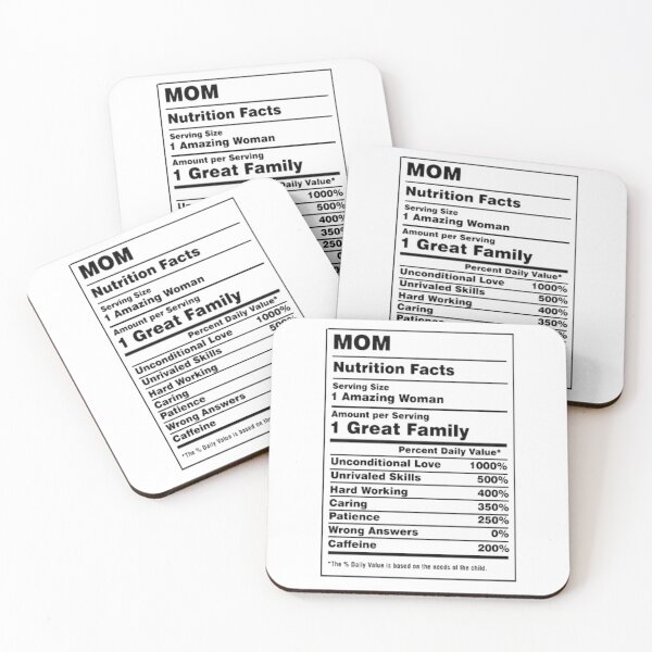 Item preview, Mom Nutrition Facts Funny Family Quote designed and sold by LegendsOfLife37.