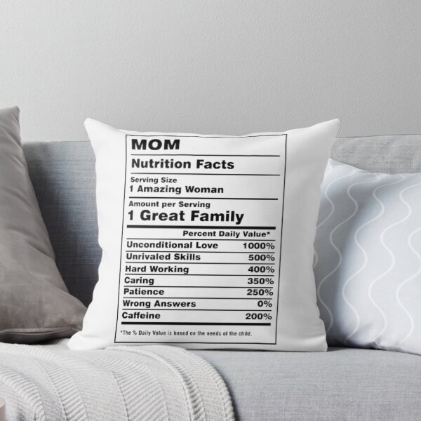Item preview, Mom Nutrition Facts Funny Family Quote designed and sold by LegendsOfLife37.