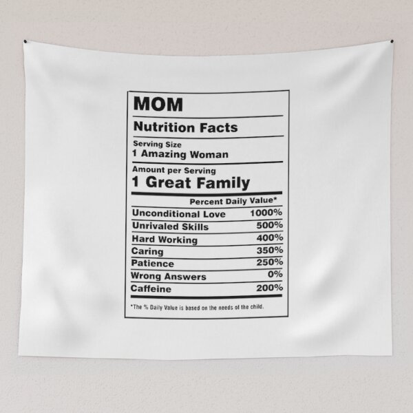 Item preview, Mom Nutrition Facts Funny Family Quote designed and sold by LegendsOfLife37.