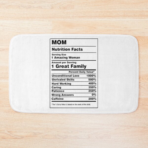 Item preview, Mom Nutrition Facts Funny Family Quote designed and sold by LegendsOfLife37.