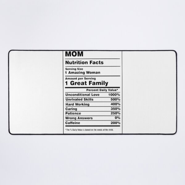 Item preview, Mom Nutrition Facts Funny Family Quote designed and sold by LegendsOfLife37.