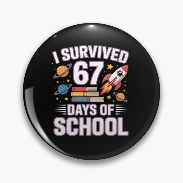 Item preview, I Survived 67 Days of School Space Astronauthool Teacher designed and sold by BlassmausArt.