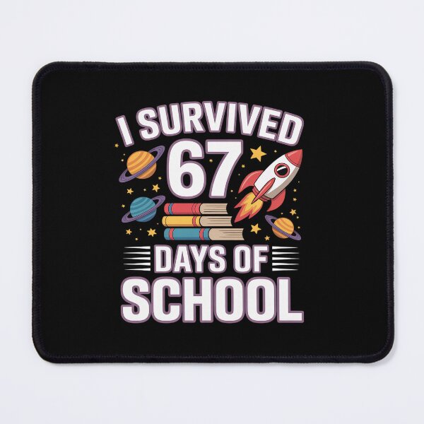Item preview, I Survived 67 Days of School Space Astronauthool Teacher designed and sold by BlassmausArt.