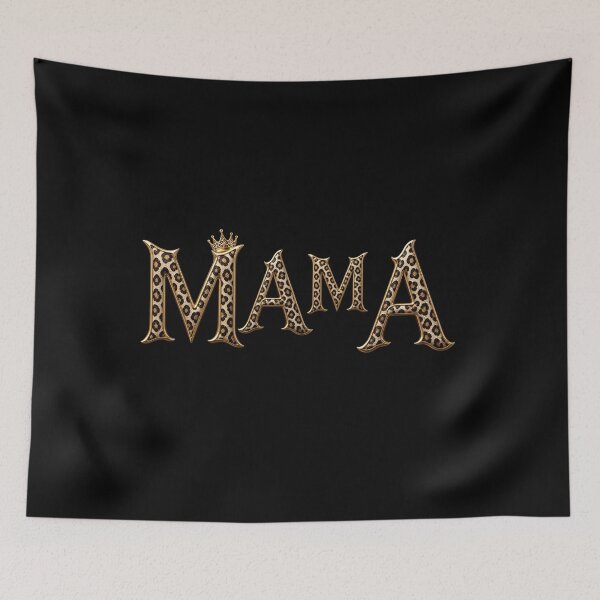Item preview, Leopard Print Mama Crown Gold Glam Stylish Mother Graphic designed and sold by Lozarux.