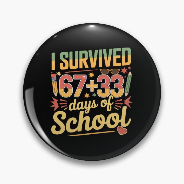 Item preview, I Survived 67 + 33 Days of School 100 Days of School Teacher designed and sold by BlassmausArt.