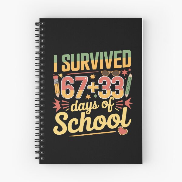 Item preview, I Survived 67 + 33 Days of School 100 Days of School Teacher designed and sold by BlassmausArt.