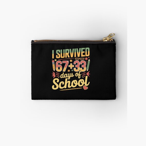 Item preview, I Survived 67 + 33 Days of School 100 Days of School Teacher designed and sold by BlassmausArt.