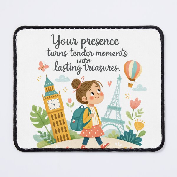 Item preview, Your Presence Turns Moments Into Treasures Travel Girl Quote designed and sold by LoveNurseries.