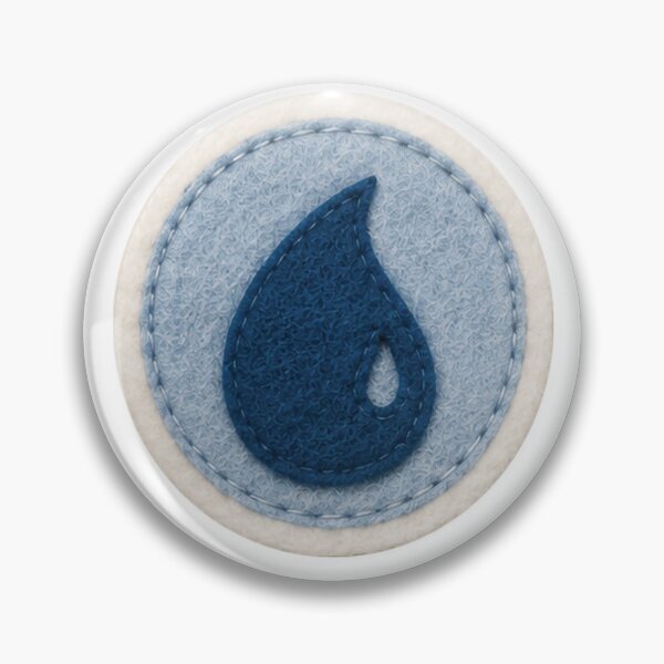 Item preview, MTG Inspired Felt Mana Symbol Sticker Blue designed and sold by zoooooooz.