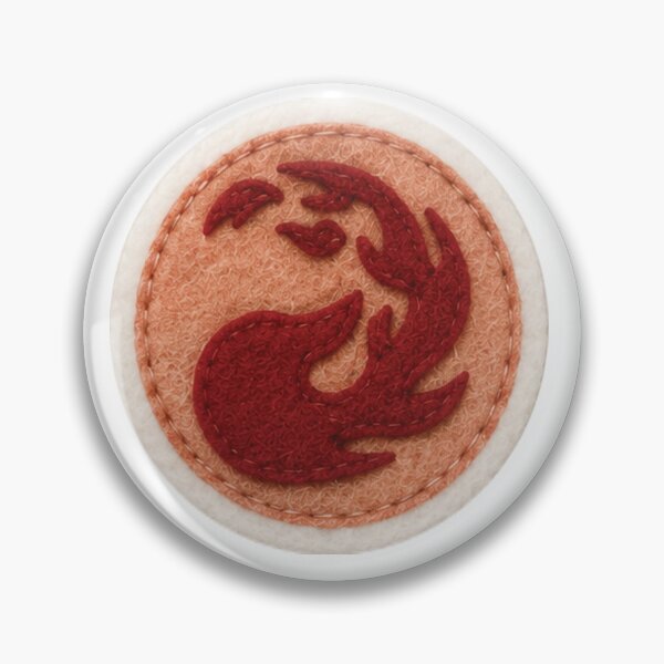 Item preview, MTG Inspired Felt Mana Symbol Sticker Red designed and sold by zoooooooz.
