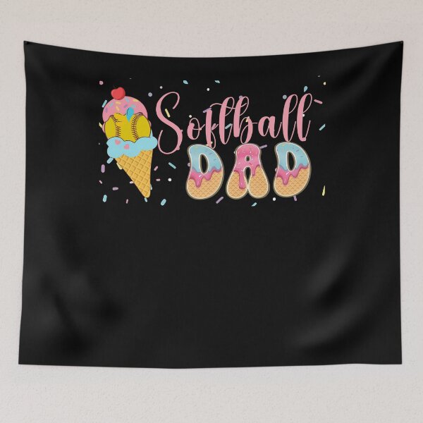 Item preview, Softball Dad Ice Cream Graphic Tee designed and sold by LashondaGreen89.