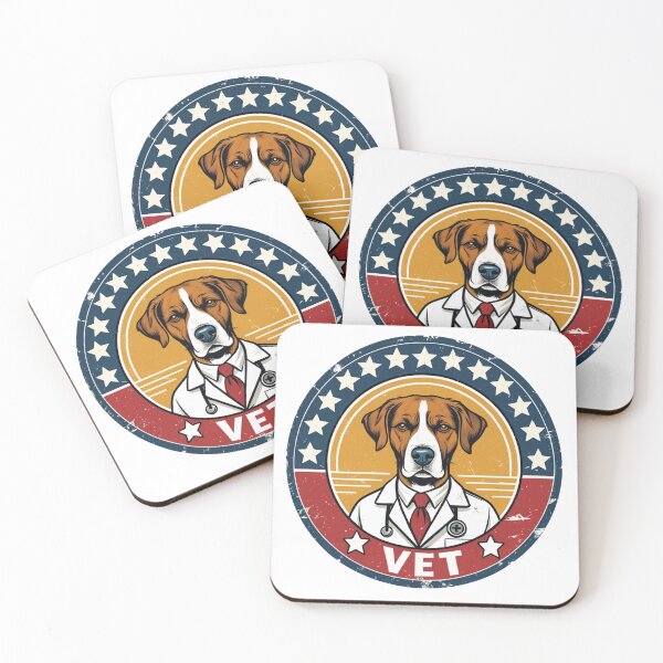 Item preview,  Retro Vintage Dog Vet Badge Graphic Tee for Vet and Animal Lovers designed and sold by PaleInk.