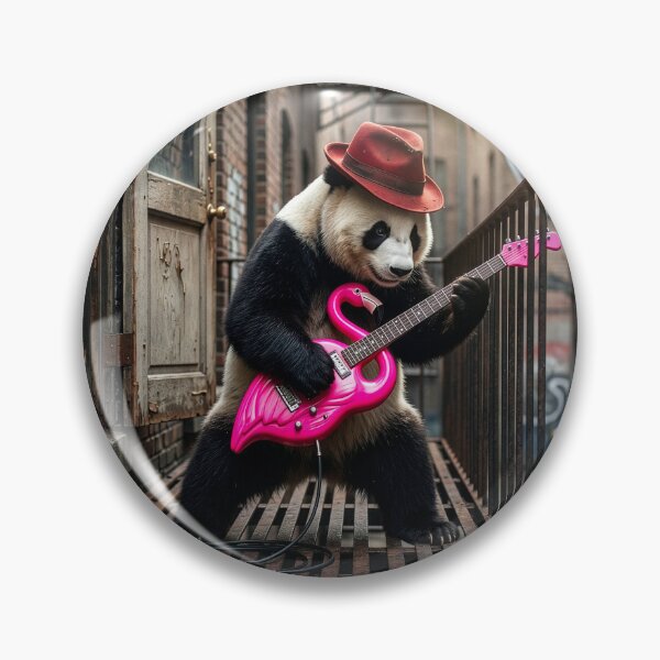 Item preview, Panda is Old School Rocker designed and sold by Tridentulus.