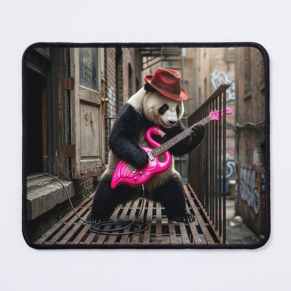 Item preview, Panda is Old School Rocker designed and sold by Tridentulus.