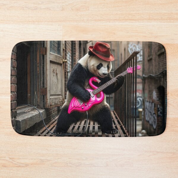 Item preview, Panda is Old School Rocker designed and sold by Tridentulus.