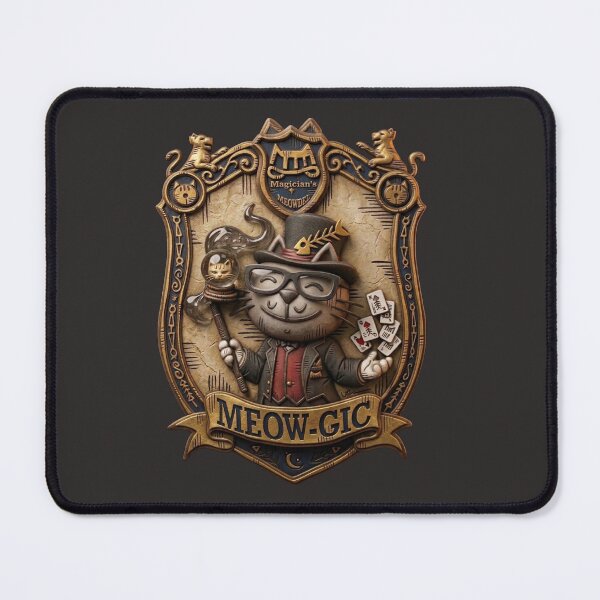 Item preview, MEOW-GIC: The Magician Meowdel Emblem / 喵術師：MEOWDEL 諧音系列徽章 / ニャ術師（ミャオジック）：MEOWDELの魔法の紋章 designed and sold by MeowdelStudio.
