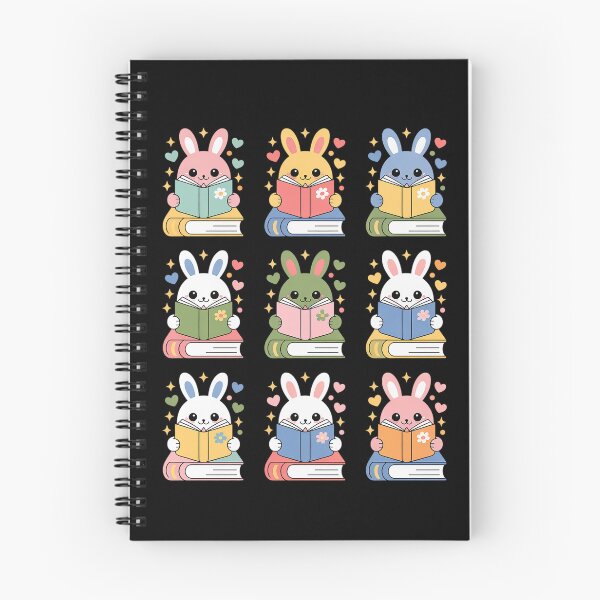 Item preview, Bunny Reading Books Easter Day Librarian Teacher Book designed and sold by BlassmausArt.