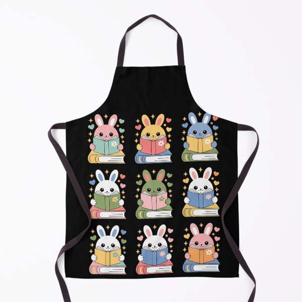 Item preview, Bunny Reading Books Easter Day Librarian Teacher Book designed and sold by BlassmausArt.