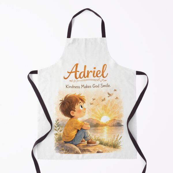 Item preview, Adriel Christian Kids Name Gift – Kindness Makes God Smile Affirmation designed and sold by LoveNurseries.