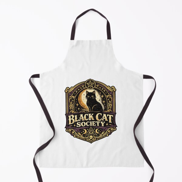 Item preview, Black Cat Society – Vintage Gothic Noir Cat Illustration designed and sold by DailyTrendFinds.