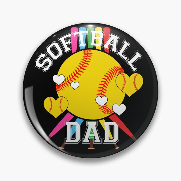 Item preview, Colorful Softball Dad Game Day Tee designed and sold by LashondaGreen89.