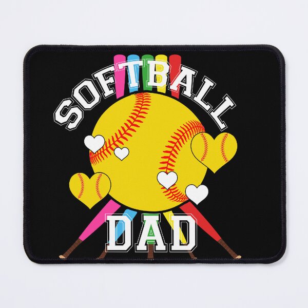 Item preview, Colorful Softball Dad Game Day Tee designed and sold by LashondaGreen89.