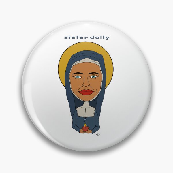 Item preview, A hand-drawn portrait of Dolly in a nun's habit. Fan art. designed and sold by Eric Sintès.