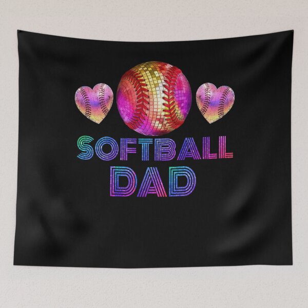 Item preview, Disco Softball Dad Retro Shirt designed and sold by LashondaGreen89.