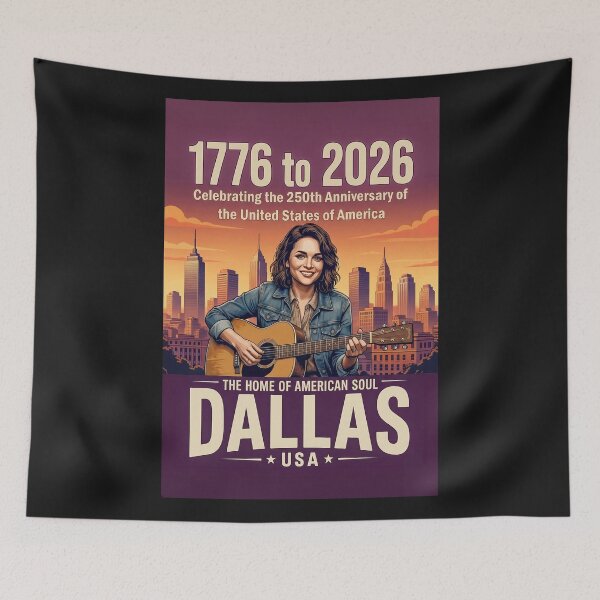 Artikelvorschau, DALLAS – Norah Jones feiert den 250. Jahrestag der Vereinigten Staaten von Amerika entworfen und verkauft von DBM Photo Art 1.