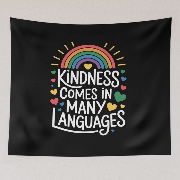 Item preview, Kindness Comes in Many Languages English Teacher designed and sold by fferomananul.