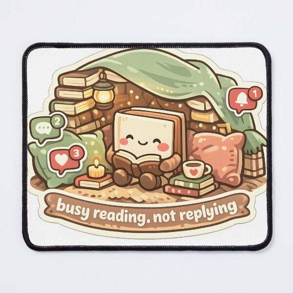 Item preview, Busy Reading Not Replying Funny Introvert Reader Design designed and sold by Naviora.