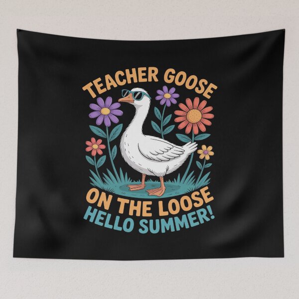 Item preview, Last Day of School Teacher Goose On The Loose Hello Summer designed and sold by fferomananul.